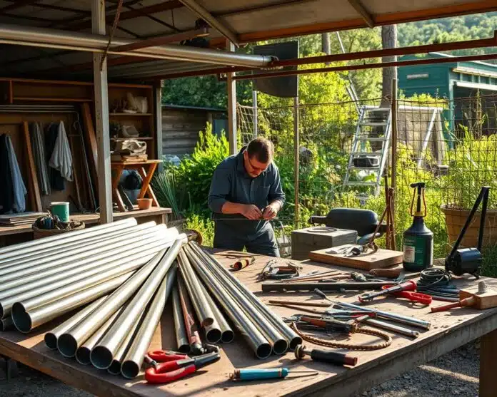 bricoler avec des tube en acier